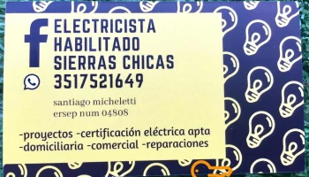 Electricista habilitado Sierras Chicas - Río Ceballos Electricista habilitado Sierras Chicas - Río Ceballos