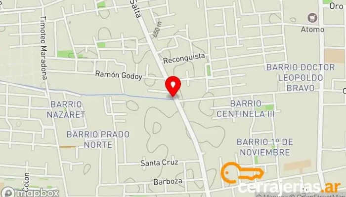 mapa de A la Chapa Parrilla & Lomoteka Restaurante familiar en Chimbas