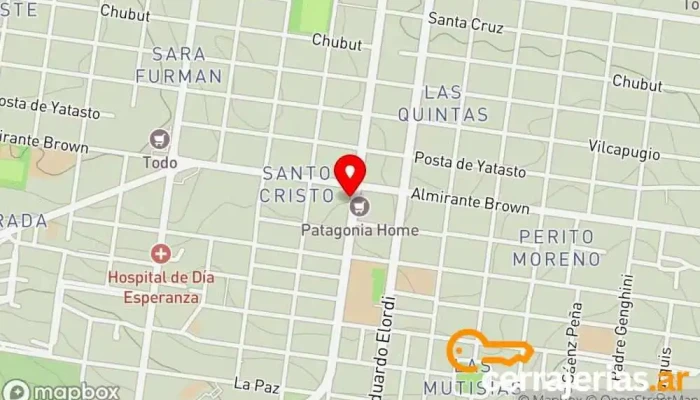 mapa de ABERLINE ABERTURAS Fábrica en San Carlos de Bariloche