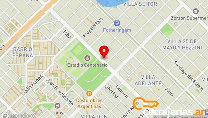 mapa de ABERLUM CERRAMIENTOS Proveedor de puertas, Proveedor de aluminio en Resistencia