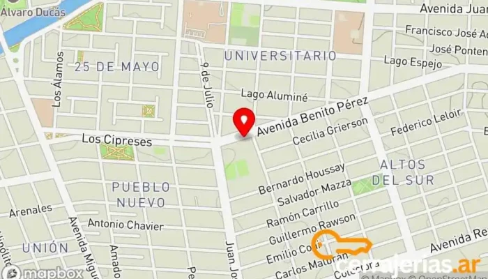 mapa de ABERTURAS DEL SUR Centro comercial en Plaza Huincul