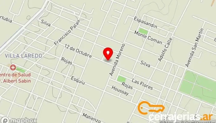 mapa de Aberturas en aluminio ALUMEX Carpintero en San Rafael