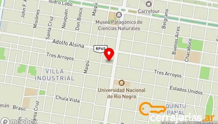 mapa de Aberturas express  en Gral. Roca