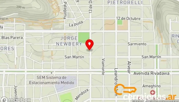 mapa de Aberturas fares Oficinas de empresa en U9000BEH Comodoro Rivadavia