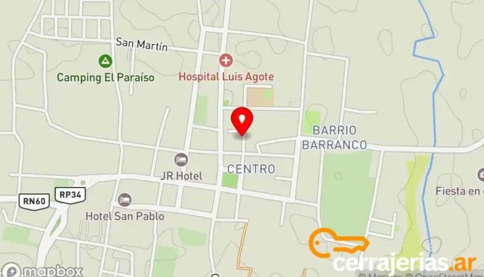 mapa de Aberturas fiambala  en Fiambala