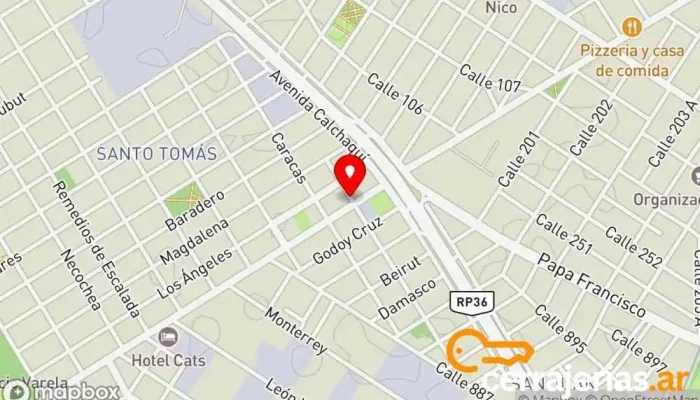 mapa de Aberturas Itati SRL Comercio en Florencio Varela