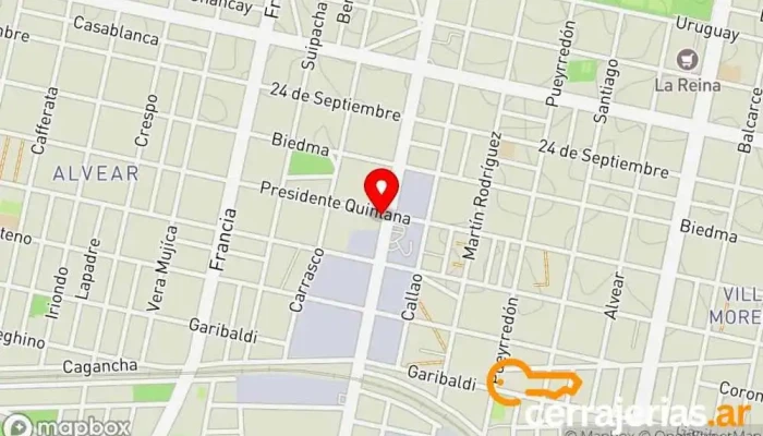 mapa de Aberturas Lagos Fábrica de puertas en Rosario