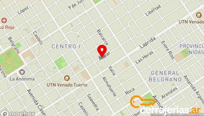mapa de Aberturas leo Tienda de muebles en Venado Tuerto