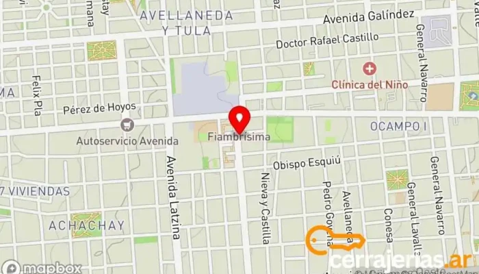 mapa de Aberturas Marco Carpintero en San Fernando del Valle de Catamarca