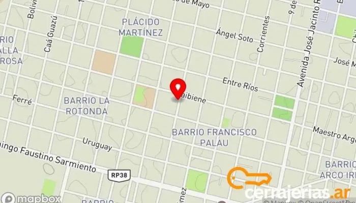 mapa de Aberturas Mino  en Goya
