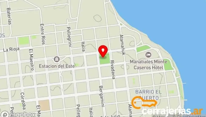 mapa de Aberturas Nico Proveedor de puertas en Monte Caseros