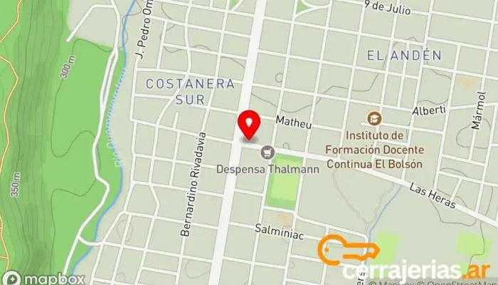 mapa de Aberturas Nova Comercio en El Bolsón