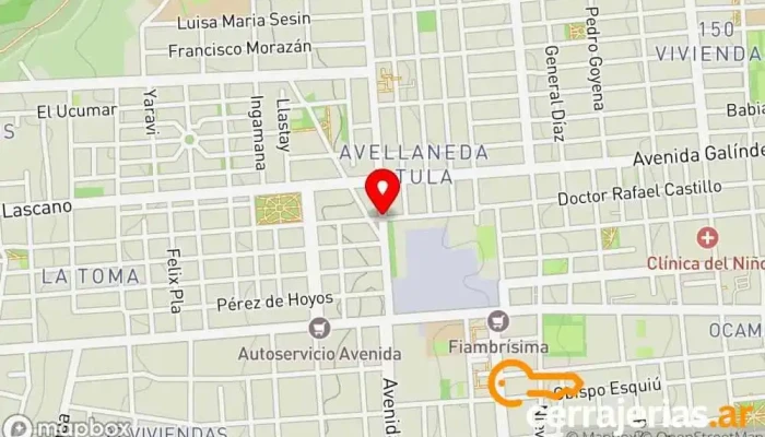 mapa de Aberturas Richard  en San Fernando del Valle de Catamarca