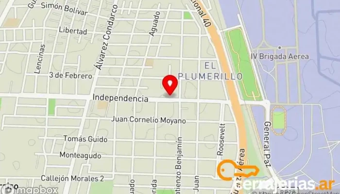 mapa de Aberturas Romero Fábrica de muebles en Las Heras