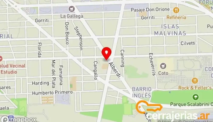 mapa de Aberturas San José Comercio en Rosario