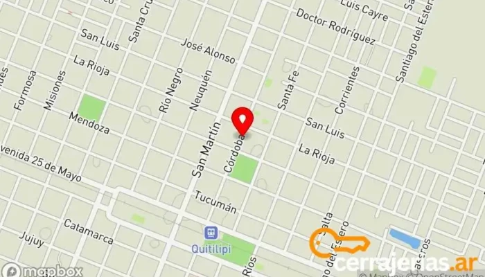 mapa de Aberturas SC Centro comercial en Quitilipi