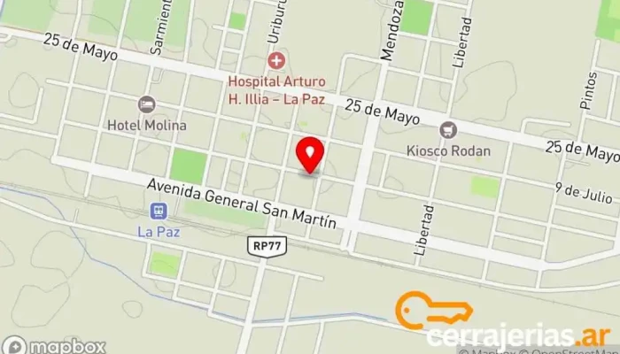 mapa de Aberturas y cristales santiago Fábrica de puertas en La Paz