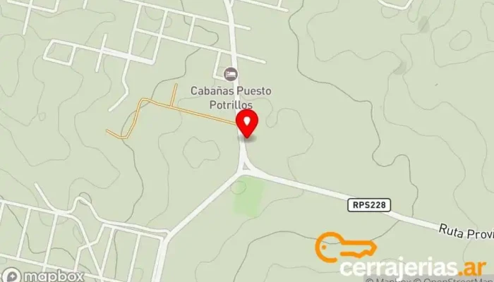 mapa de Aberturas Yacanto  en Villa Yacanto