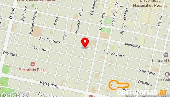 mapa de Accesaniga Aberturas Oblak - Nexo Comercio en Rosario
