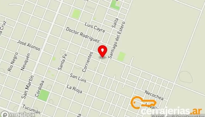 mapa de Algarrobo Mateo González Fábrica de muebles en Quitilipi