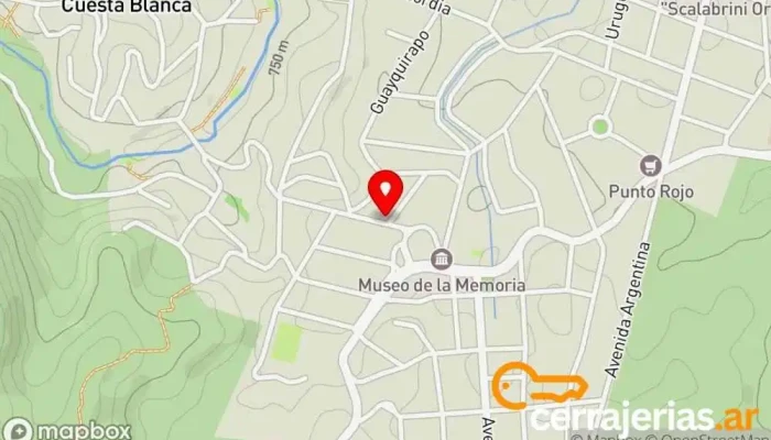 mapa de Almacén Los Espinillos Almacén en Cuesta Blanca