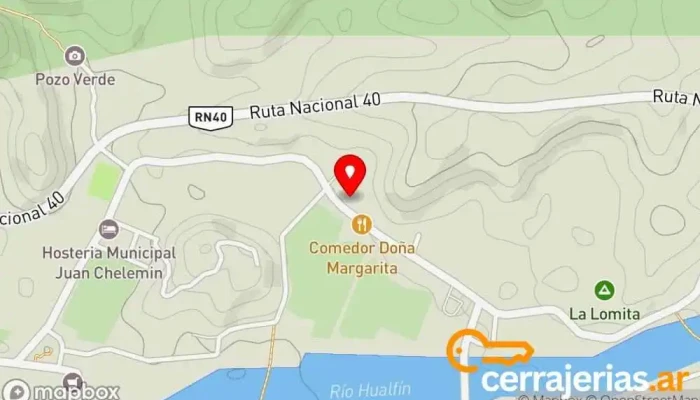 mapa de ALTAHUASI Hotel en Hualfin