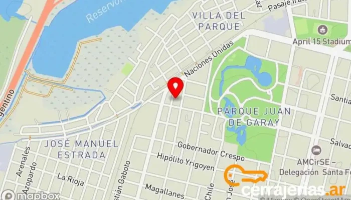 mapa de Alu-mine Portones  en Santa Fe de la Vera Cruz