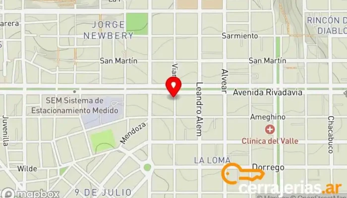 mapa de ALUMCOM - ABERTURAS DE ALUMINIO Taller de metalurgia en U9000 Comodoro Rivadavia
