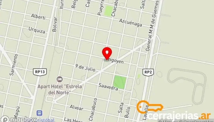 mapa de ALUMETAL Centro comercial en San Cristobal