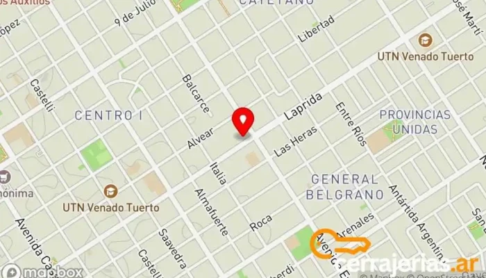 mapa de Aluminar SRL Fábrica de Aberturas de Aluminio Proveedor de aluminio en Venado Tuerto