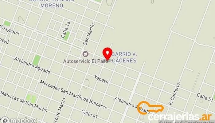 mapa de Aluminio Saenz Peña  en Sáenz Peña