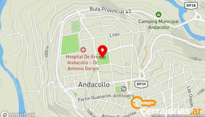 mapa de Andacollo  en Andacollo