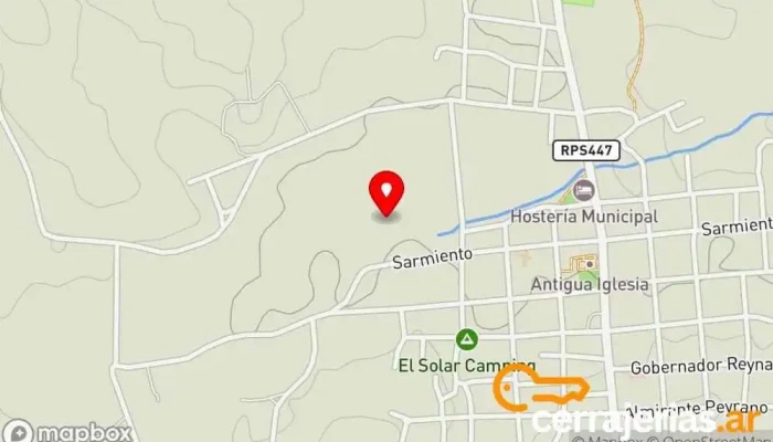 mapa de Andaluzía Casa-Hotel Alojamiento con servicio, Casa rural en Villa Tulumba