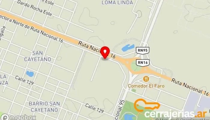 mapa de Andreani Roque Sáenz Peña Servicio de logística, Servicio postal, Oficina de correos en Sáenz Peña