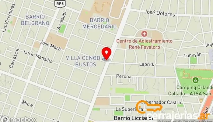 mapa de Antonio Gomez e hijos Restaurante, Marisquería en Rawson
