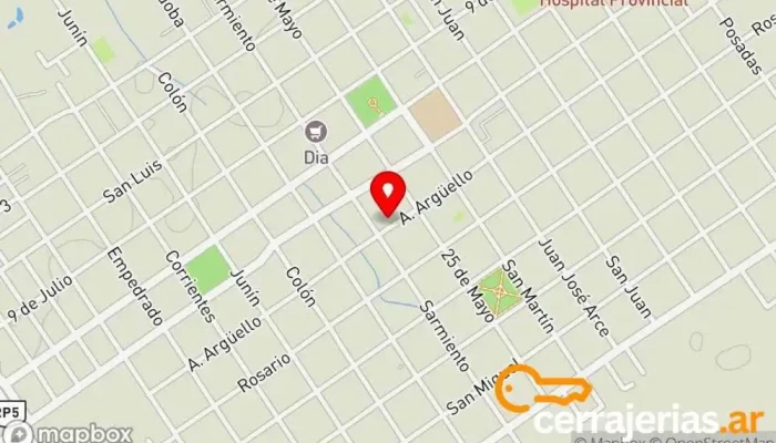 mapa de Arandú Hogar San Luis Tienda de electrodomésticos, Tienda de electrónica en San Luis del Palmar