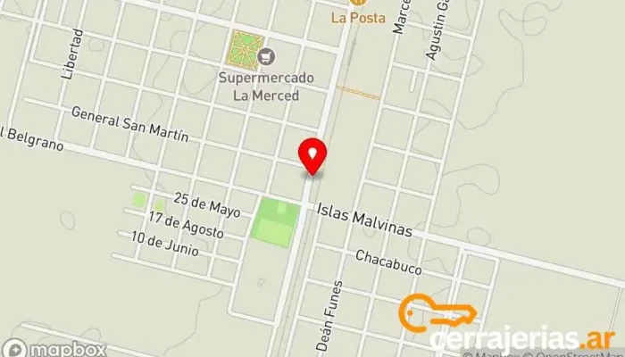 mapa de armar maderas  en Berrotarán