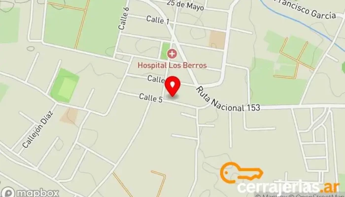 mapa de Arte Madera-Los Berros Taller de instalación de puertas y ventanas en Los Berros