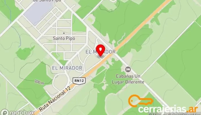 mapa de ARTISTICA & REGALERIA ARTE ZOE  en Santo Pipo