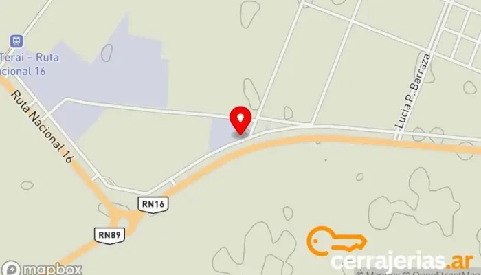 mapa de Aseradero los hermanos Comercio en Avia Terai