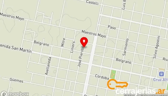 mapa de Avanzi Portones Automáticos Fábrica en Cruz Alta