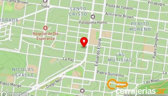 mapa de Bariloche Cerrajero 24hs Cerrajero en San Carlos de Bariloche