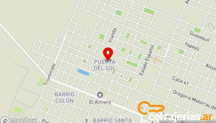 mapa de Barrio Puerta Del Sol Complejo de viviendas en Sáenz Peña
