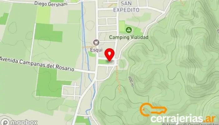 mapa de Beatificación de Fray Mamerto Esquiu Lugar de culto en San Jose
