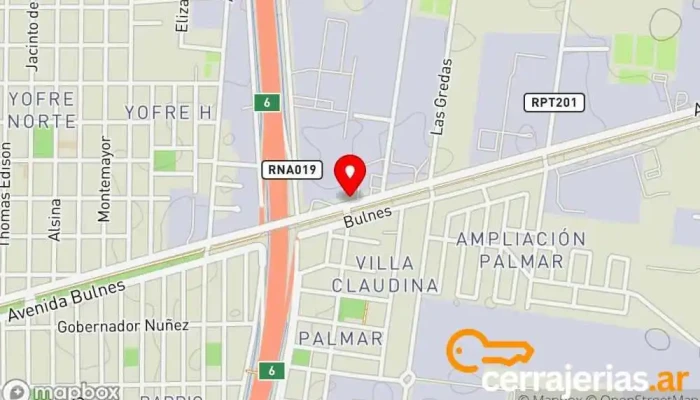 mapa de BINETTI ABERTURAS Centro comercial en X5012ACA
