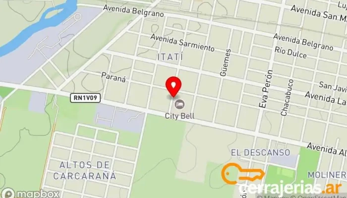 mapa de Bravin Maderas y Aberturas Establecimiento de venta de madera en Carcaraña
