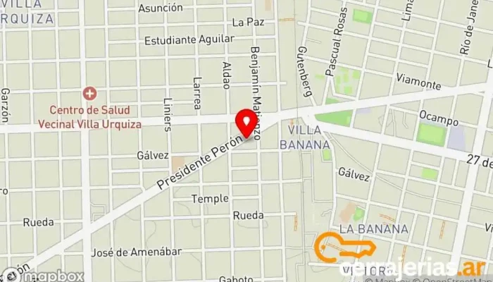 mapa de Cabalim Aberturas Proveedor de puertas, Proveedor de ventanas en Rosario
