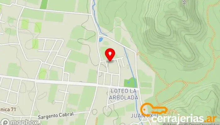 mapa de CABAÑAS LA ALCAHUISA Alojamiento con servicio en San Jose