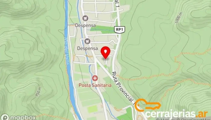 mapa de Cabañas Los Diver  en La Puerta