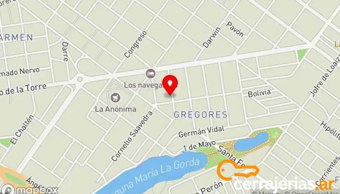 mapa de Cappybara Instalaciones y Mantenimiento Albañil en Z9400 Río Gallegos